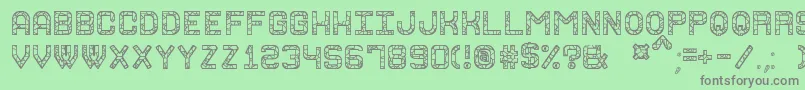 GraniteRockSt Font – Gray Fonts on Green Background