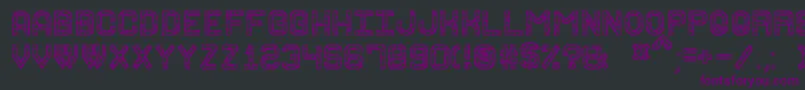 Шрифт GraniteRockSt – фиолетовые шрифты на чёрном фоне