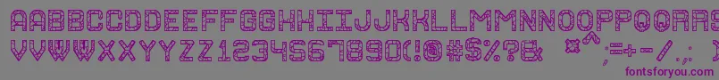 GraniteRockSt-fontti – violetit fontit harmaalla taustalla