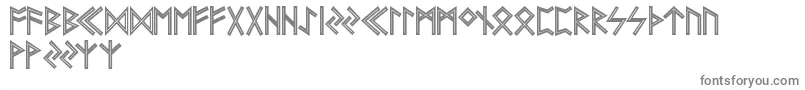 FutharkAoeInline Font – Gray Fonts