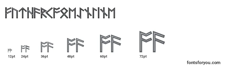 FutharkAoeInline Font Sizes