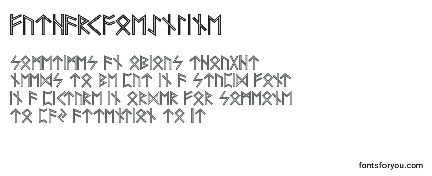 Обзор шрифта FutharkAoeInline