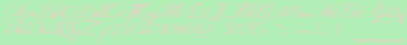 JellykaDeliciousCake-Schriftart – Rosa Schriften auf grünem Hintergrund