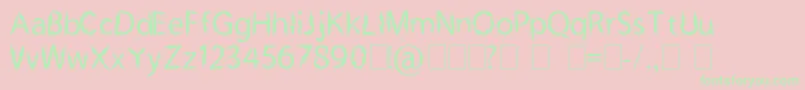 KujangCiungBasyri Font – Green Fonts on Pink Background