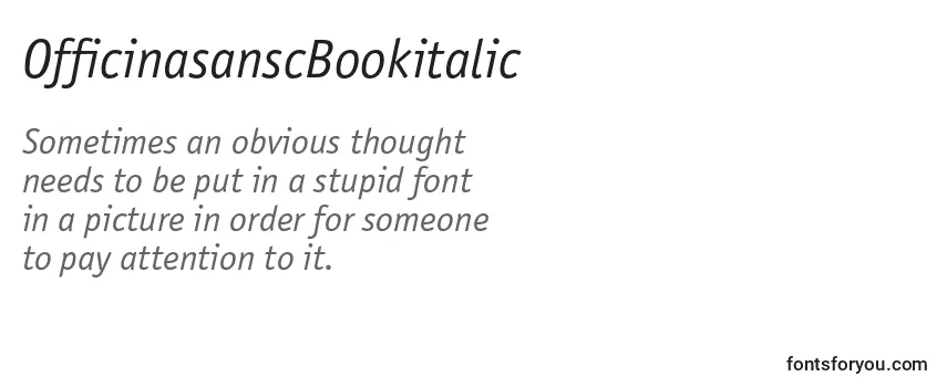 OfficinasanscBookitalic Font