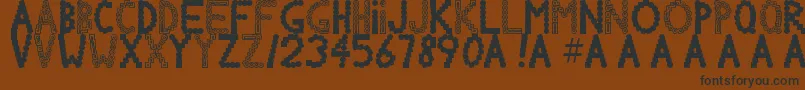 Chlorinov Font – Black Fonts on Brown Background