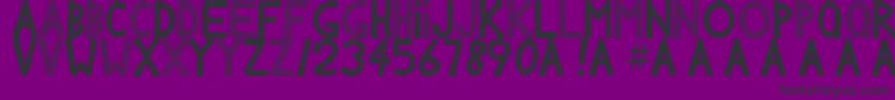 Chlorinov Font – Black Fonts on Purple Background