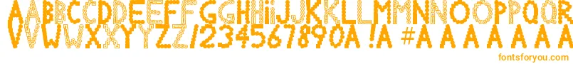 Chlorinov-Schriftart – Orangefarbene Schriften