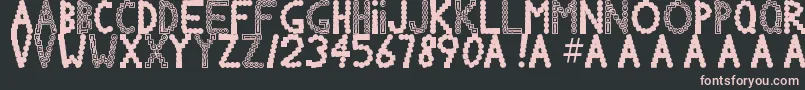 Шрифт Chlorinov – розовые шрифты на чёрном фоне