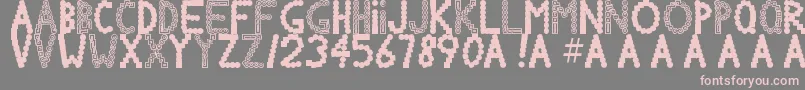 フォントChlorinov – 灰色の背景にピンクのフォント