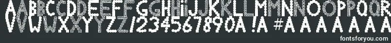Chlorinov Font – White Fonts on Black Background