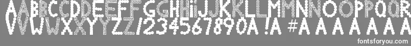 Chlorinov Font – White Fonts on Gray Background