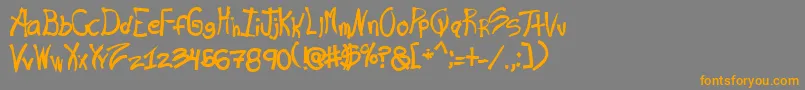 Шрифт Rashand – оранжевые шрифты на сером фоне