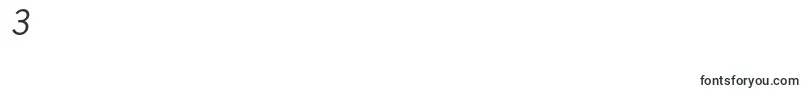 NewsgothicstdOblique Font – Fonts for Digit 3