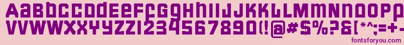 FormulaU Font – Purple Fonts on Pink Background