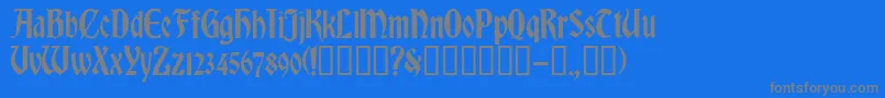 Подробнее о шрифте RomvelCyr Шрифт RomvelCyr – серые шрифты на синем фоне