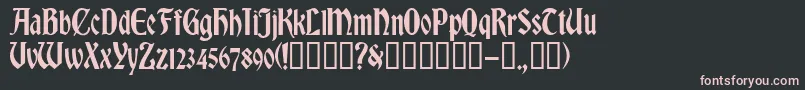 More about RomvelCyr Font RomvelCyr Font – Pink Fonts on Black Background