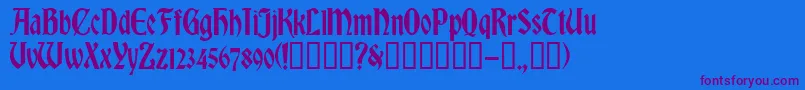 Más sobre la fuente RomvelCyr fuente RomvelCyr – Fuentes Moradas Sobre Fondo Azul
