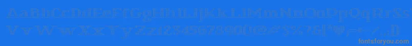 StarryStitch Font – Gray Fonts on Blue Background