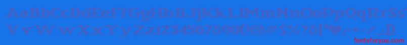 StarryStitch Font – Red Fonts on Blue Background