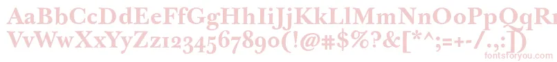 JbaskervilletmedBold Font – Pink Fonts on White Background