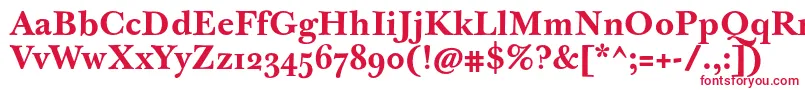 Шрифт JbaskervilletmedBold – красные шрифты на белом фоне