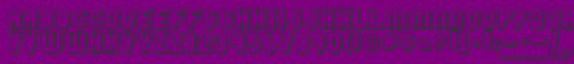 Шрифт Raind – чёрные шрифты на фиолетовом фоне