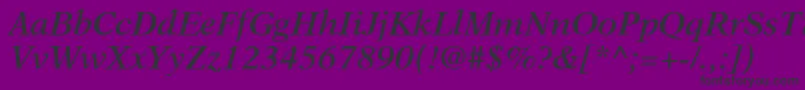 OrchidSsiSemiBoldItalic Font – Black Fonts on Purple Background