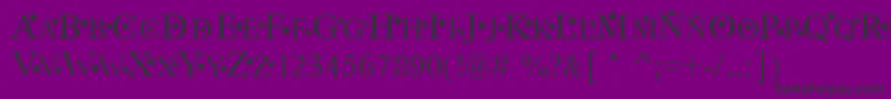 StarHound Font – Black Fonts on Purple Background