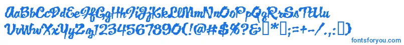 JacklanternBb Font – Blue Fonts on White Background