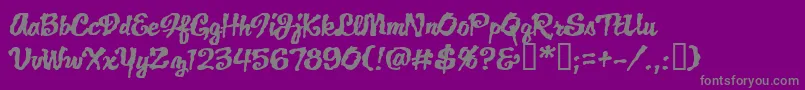 Шрифт JacklanternBb – серые шрифты на фиолетовом фоне
