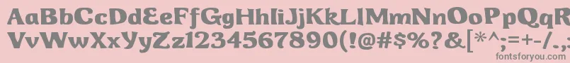 WhiterockRegular Font – Gray Fonts on Pink Background