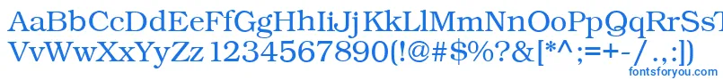 Kacstbook Font – Blue Fonts on White Background