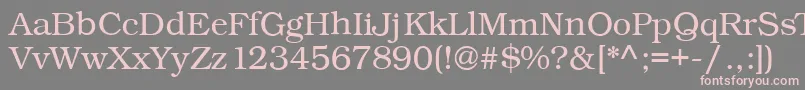 Kacstbook Font – Pink Fonts on Gray Background