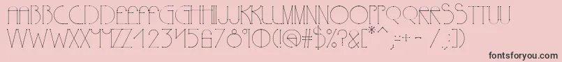 Polyline Font – Black Fonts on Pink Background