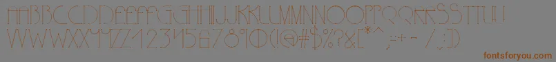 Polyline Font – Brown Fonts on Gray Background