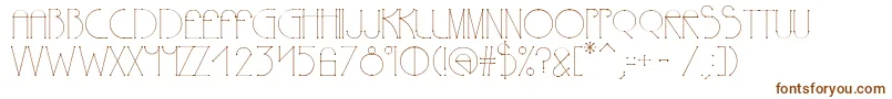 Polyline Font – Brown Fonts on White Background