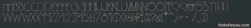 Polyline Font – Pink Fonts on Black Background