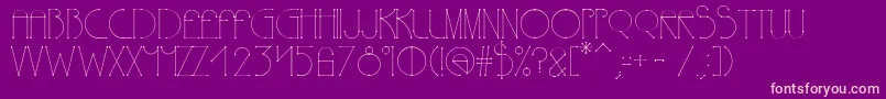 Polyline Font – Pink Fonts on Purple Background