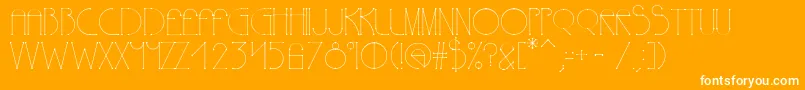 Polyline Font – White Fonts on Orange Background