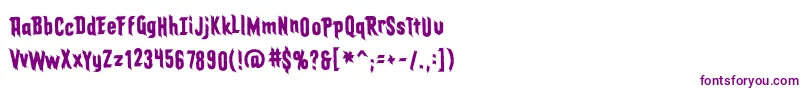 Eldergodsbb Font – Purple Fonts on White Background