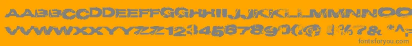 Projecty Font – Gray Fonts on Orange Background