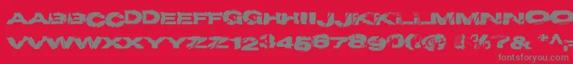 Projecty Font – Gray Fonts on Red Background