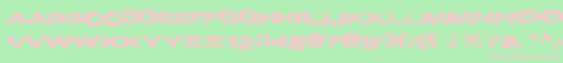 Projecty Font – Pink Fonts on Green Background