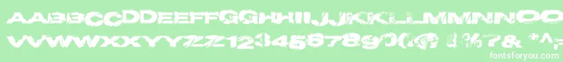 Projecty Font – White Fonts on Green Background