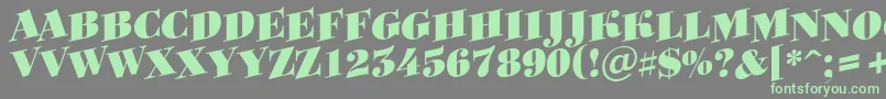 More about Bodoni8 Font Bodoni8 Font – Green Fonts on Gray Background