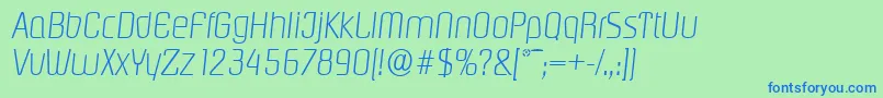 More about PasadenaserialXlightItalic Font PasadenaserialXlightItalic Font – Blue Fonts on Green Background