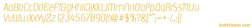 PasadenaserialXlightItalic-fontti – oranssit fontit