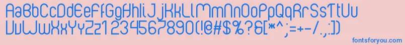 Albertino1.0 Font – Blue Fonts on Pink Background