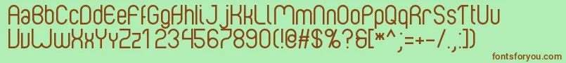 Albertino1.0 Font – Brown Fonts on Green Background